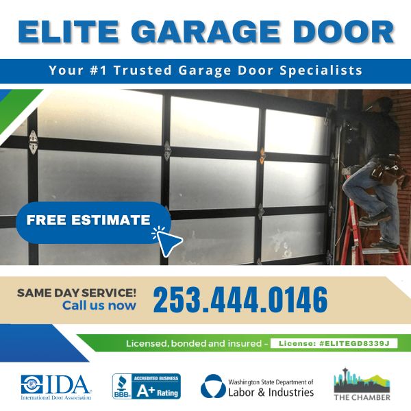 Elite® Garage Door & Gate Repair Of Tacoma WA & Pierce County - Main Banner