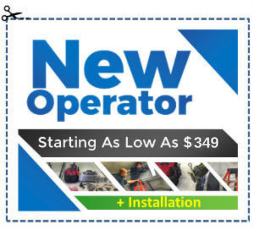 Special Offer New Openers Starting As Low As $349